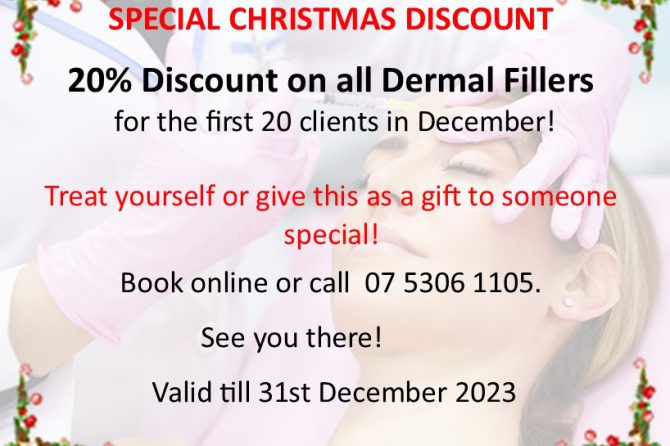 20% off all Dermal Fillers – December 2023